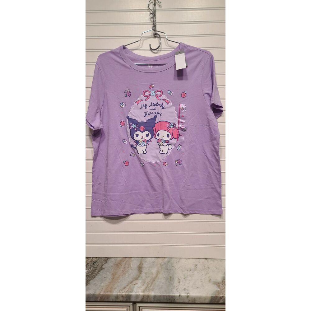 Hybrid Apparel Purple My Melody and Kuromi T-Shirt Size XXL NWT